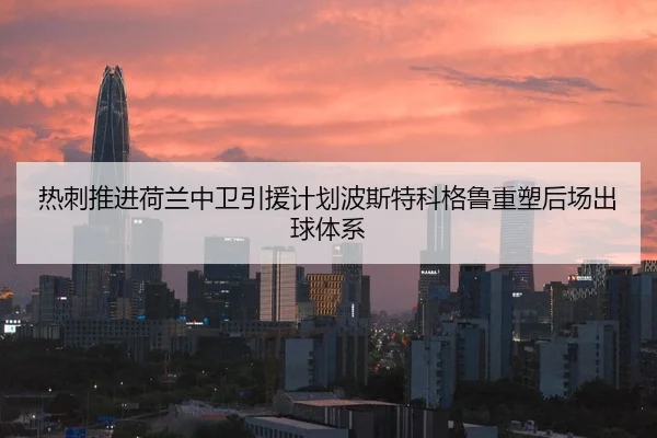 热刺推进荷兰中卫引援计划波斯特科格鲁重塑后场出球体系 - leyu